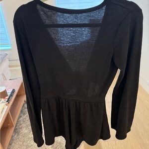 Black tie front romper
